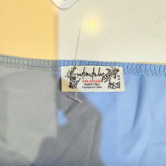 Free People Intimately Still Here Halter Cami Dusted Blue - Picture 5 of 7